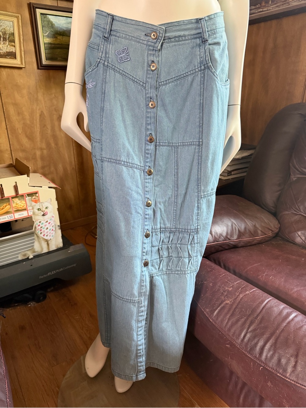 Vintage Boho Cottagecore Skirt